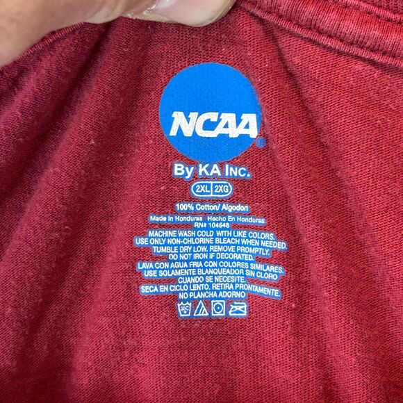 NCAA Alabama Crimson Tide T-Shirt Men’s Size 2XL Red Graphic Short Sleeve Casual - Picture 3 of 6